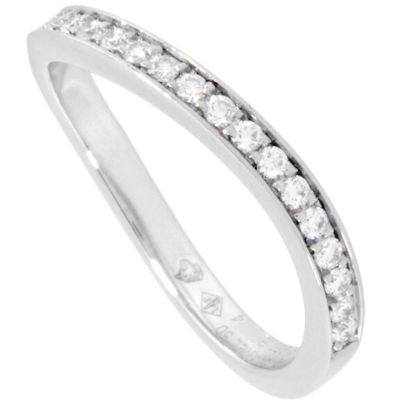 CHANEL Platinum Diamond Ring #50 - Picture 1 of 7